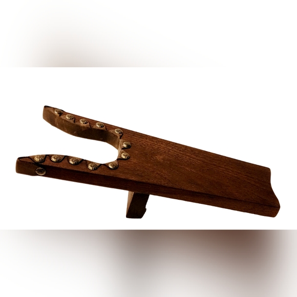 Handmade Peruvian Walnut Western Boot Jack - Picture 3 of 6